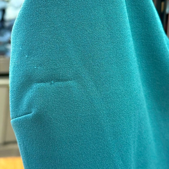 WINDSOR Bodycon Mini Slip Dress with Strappy Back Teal Kiss-Large - Picture 5 of 5